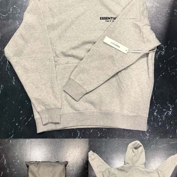 Essentials Gray Hoodie - Picture 4 of 4